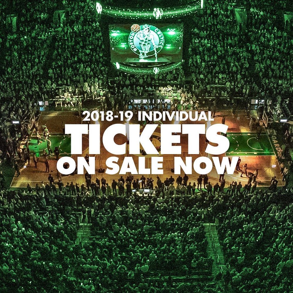 Individual Game tickets on sale now Celtics Boston Sports Uproar