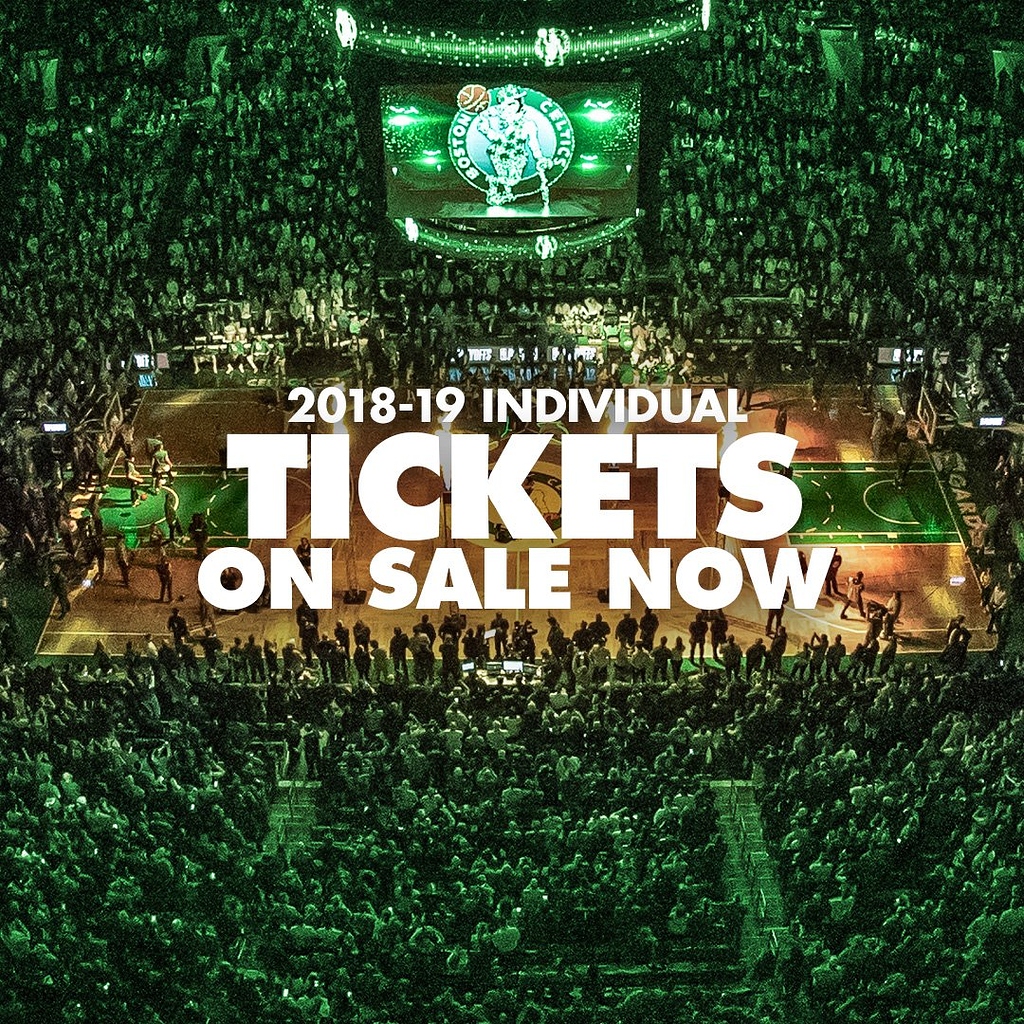 Individual Game tickets on sale now Celtics Boston Sports Uproar