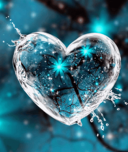water-hearts